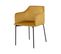 Fauteuil Glam En Velours Jaune Moutarde