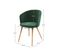 Chaise Chiara En Velours Vert (lot De 2)