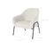 Fauteuil Blanc Aubin Effet Laine Bouclette