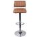 Chaise De Bar Houston Marron 61/83 Cm (lot De 2)