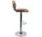 Chaise De Bar Houston Marron 61/83 Cm (lot De 2)