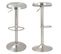 Tabouret De Bar Silver 60/82 Cm (lot De 2)