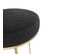 Tabouret De Bar Mi-hauteur Kendal En Velours Noir 63 Cm (lot De 2)