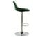 Chaise De Bar Pavo En Velours Vert 60/82 Cm (lot De 2)