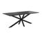 Table Rectangulaire Marvel 10 Personnes En Bois De Teck Recyclé Noir 240 Cm