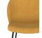 Chaise Groom Jaune En Tissu Bouclette (lot De 2)