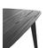 Table Rectangulaire Oman 4 Personnes En Bois Noir 120 Cm