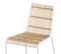 Chaise Jouve En Rotin Et Métal Blanc (lot De 2)