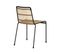 Chaise Jouve En Rotin Et Métal Noir (lot De 2)