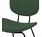 Chaise Verner En Tissu Vert (lot De 2)