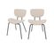 Chaise Verner En Tissu Beige (lot De 2)