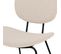 Chaise Verner En Tissu Beige (lot De 2)