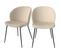 Chaise Groom En Tissu Bouclé Beige (lot De 2)