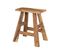 Tabouret Bob En Bois De Teck Recyclé H45 Cm