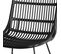 Chaise Moon En Rotin Noir (lot De 2)