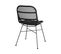 Chaise Moon En Rotin Noir (lot De 2)