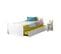 Pack Lit Gigogne Avec 2 Matelas Lupin   Blanc 90x200 Cm