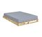 Pack Lit Palette Avec Matelas Cembro   Bois Naturel 160x200 Cm