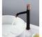 Robinet Mitigeur Lavabo Haut Design Noir et Or Rose - Hydra