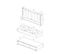 Ensemble De Meuble De Salle De Bain + Double Vasque + Miroir – Gris Madras – 150 Cm