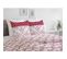 La Frise Parure De Couette 100% Coton - Bordeaux - 220x240 Cm