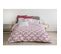 La Frise Parure De Couette 100% Coton - Bordeaux - 240x260 Cm