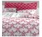 La Frise Parure De Couette 100% Coton - Bordeaux - 240x260 Cm