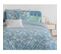 Tempete Florale Parure De Couette 100% Coton - Bleu - 220x240 Cm