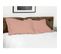 Lot De 2 Taies Rectangulaires 100% Coton - Rose - 50x70 Cm