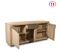 Buffet 3 Portes 198 Cm, En Chêne Massif Blanchi