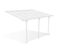 Pergola/carport Adossé Kleo 400l300 Aluminium Blanc