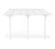 Pergola/carport Adossé Kleo 400l300 Aluminium Blanc