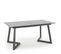 Table à Manger Grise Extensible 160-210cm Et Pieds En Métal Gris Erato