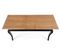 Table Baroque Noir Et Bois Extensible 160-200cm Louis