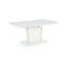 Table à Manger Blanche Extensible 160-200 Avec Pied Central Design Sirius