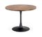 Table Ronde 100cm Noir Et Bois Melo