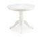 Table Blanche Ronde Extensible Avec Pied Central Windsor