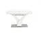 Table Rectangulaire Extensible Blanc Mat Avec Pied Central Design Sparte