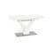 Table Rectangulaire Extensible Blanc Mat Avec Pied Central Design Sparte