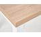 Table Design Scandinave Bois Et Mdf Blanc 140-220/80/76 Cm Meryl