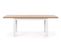 Table Design Scandinave Bois Et Mdf Blanc 140-220/80/76 Cm Meryl