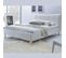 Lit Design Simili Cuir Blanc 160 X 200 Sandie