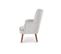 Fauteuil Design Confort Bois Et Tissu Gris Achille