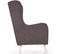 Fauteuil En Tissu Gris Avec Pieds Blancs En Bois Massif Spring