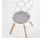 Chaise Scandinave Design Avec Assise Grise Lali