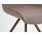 Chaise Design Bronze Et Tissu Mick