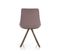 Chaise Design Bronze Et Tissu Mick