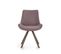 Chaise Design Bronze Et Tissu Mick