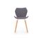 Chaise Design Scandinave Gris Et Blanc Anders