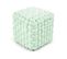 Pouf Design Carré En Tissu Vert Clair Dice